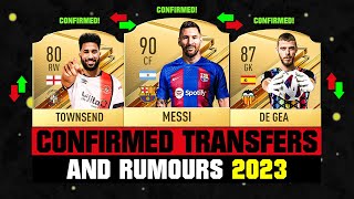 FIFA 24  NEW CONFIRMED TRANSFERS amp RUMOURS 🤪🔥 ft Messi Townsend De Gea etc [upl. by Anneehs]