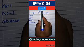 Exponent math with decimal maths exponents shorts [upl. by Strait]