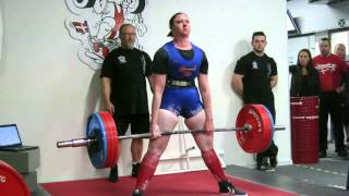 Jane Aaberg  DMA 2014  220 kg deadlift  3 attempt [upl. by Ecertal]