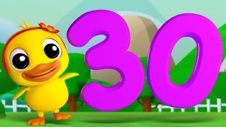 Numbers Song 1 to 30  3D Rhymes  Learning Number For Kids by Farmees [upl. by Inami]