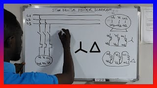 star delta starter power and control diagram explained [upl. by Jyoti]