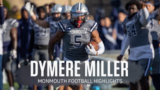 Dymere Miller Monmouth Football Highlights  2022  2023 CAA Football [upl. by Alayne]