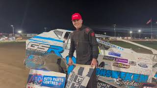 DIRT TRACK RACING  Merrittville Speedway 083124 FIRST FEATURE WIN  Matteo Panunte [upl. by Eednak844]