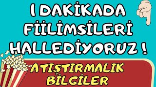 1 DAKİKADA FİİLİMSİLERİ HALLEDİYORUZ  1 [upl. by Ycrem]