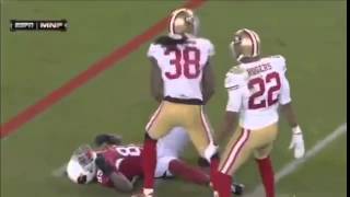 Hardest Hit in All of Football GRAPHIC  HD and SloMo [upl. by Riebling758]