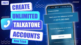 How To Create Talkatone Account 2023  Talkatone sign up problem Fixed [upl. by Irami]