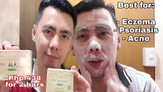 FIRST IMPRESSION OF ZUDAIFU SULFUR SOAP FOR ACNE FUNGUS SKIN ISSUES  NURSE REAL TALK REVIEW [upl. by Woodring]