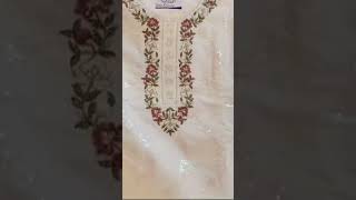 Beautiful white with embroidery dupatta neck and Daman very nice collectionfashion 👍👍🌹🌹 [upl. by Brechtel]