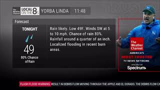 The Weather Channel Local on the 8s  Flash Flood WarningWatch amp Wind Advisory  11822 1148 AM [upl. by Valene949]