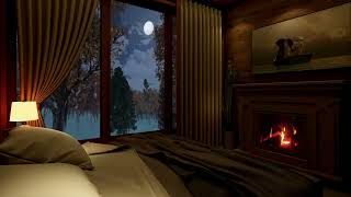 Relax in the bedroom Listen to the warm fire and go to sleep [upl. by Rettke]