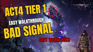 MWZ ACT4 TIER 1 BAD SIGNAL EASY WALKTHROUGH SOLO [upl. by Oys211]