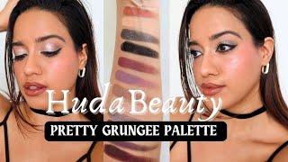 Huda Beauty Pretty Grunge Eyeshadow Palette Review amp Giveaway [upl. by Aharon]