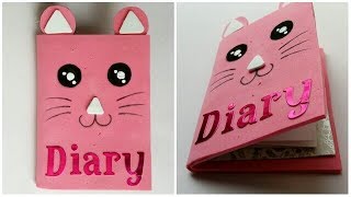 DIY Cute Diary  Diary Cover  Handmade Diary  The Blue Sea Art [upl. by Azirb]