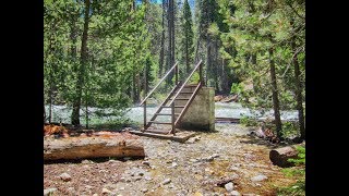 The bridge across the South Fork of the Kings River at upper Paradise Valley  June 2017 [upl. by Aikenahs]