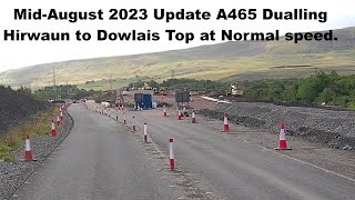 A465 Dualling Hirwaun to Dowlais Top Wales UK MidAugust 23 update [upl. by Naoma]