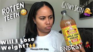 THE TRUTH ABOUT DRINKING APPLE CIDER VINEGAR ACV [upl. by Arinayed]