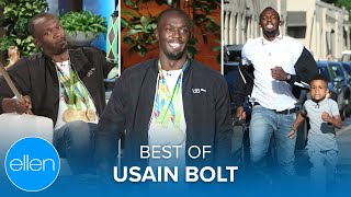 Best of Usain Bolt on the ‘Ellen’ Show [upl. by Ainesy]