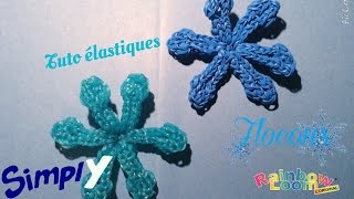 Tuto de Noël 1 Flocons de neige en élastiques  Simply [upl. by Air]