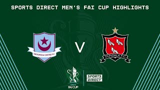 Sports Direct Men’s FAI Cup Second Round  Drogheda United 21 Dundalk  Highlights [upl. by Bonney]