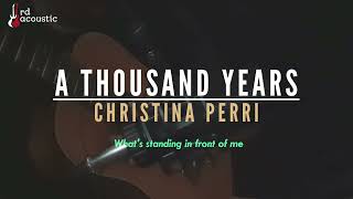 A Thousand Years Karaoke  Christina Perri athousandyears karaokeacoustic [upl. by Crispa]