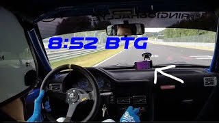 Peugeot 106 Rallye 852 BTG Nurburgring 21082016 Nordschleife [upl. by Kazimir]