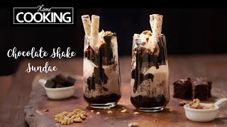 Chocolate Shake Sundae  Easy Dessert Recipes  Ice Cream Sundae  Chocolate Recipes [upl. by Yenreit]