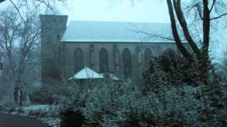 Vollgeläut der Abteikirche in DuisburgHamborn im Novemberschnee [upl. by Ytsud203]