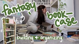 building amp organizing my fantasy bookcase 🗡️📚✨ [upl. by Analiese]