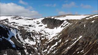 Loch Avon Snow and Crag Report  DJI Mavic Air Drone [upl. by Francis]