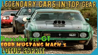 Legendary cars in Top Gear episode 2 Porsche 928 GT Ford Mustang Mach 1 [upl. by Goggin]