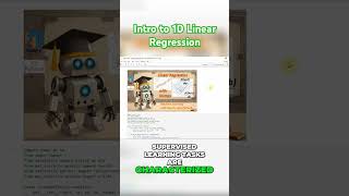 Mastering 1D Linear Regression  A Beginners Guide ai ml linearregression [upl. by Enitsyrhc]