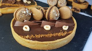 tarte chocolat caramel تارت الشكولاطة والكراميل بنة خيالية [upl. by Nylyrehc792]