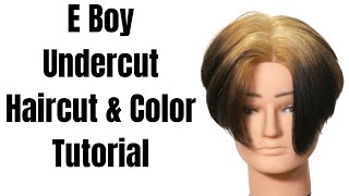 How to Get a Middle Part Undercut Haircut Tutorial  TheSalonGuy [upl. by Ennasirk417]