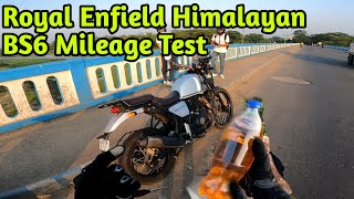 New Royal Enfield Himalayan 2023 mileage test  Himalayan BS6 City Mileage Test🤔 [upl. by Ridgley]