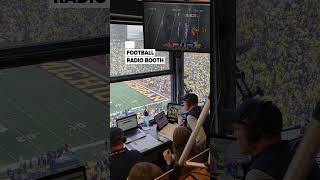 The view from the Michigan football radio booth [upl. by Noirb]