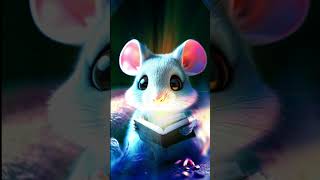 A Rat Reading a Book  mouse reading shorts kids funny mouse [upl. by Yzzik]