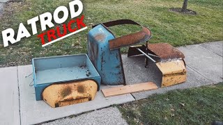 125cc RAT ROD GO KART TRUCK BUILD PT 1 [upl. by Sankey483]