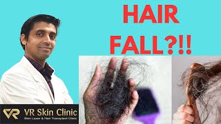 Telogen Effluvium In Hindi  बाल झड़ने के कारण और इलाज  VR Skin Clinic [upl. by Seraphim738]