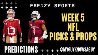 WEEK 5 NFL PICKS amp PLAYER PROPS 6 PLAYS FOR SUNDAY [upl. by Weywadt]