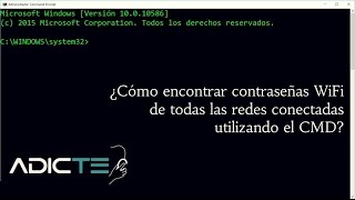 Como encontrar las contraseñas WiFi de todas las redes conectadas con el CMD [upl. by Hy688]