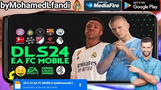 تحميل دريم ليج 2024 مود فيفا 24 بآخر الإنتقالات  جميع الدوريات والأساطير  DLS 24 MOD FC 24 [upl. by Ecirtemed]