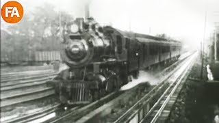 The American Railroads in 1897  Vintage Footage [upl. by Hanford]