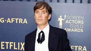 Cillian Murphy Dons Pinstripe Suit at SAG Awards [upl. by Nissensohn]