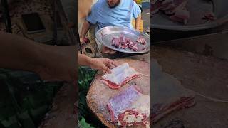 Excellent deshi ox chest meat amp bone cutting skill in bd meat shop [upl. by Fryd]