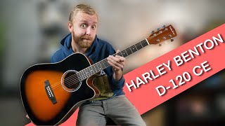 Harley Benton D120CE VS  The Cheapest PROPER Acoustic Probably  ResQ Gear Review [upl. by Noyk]