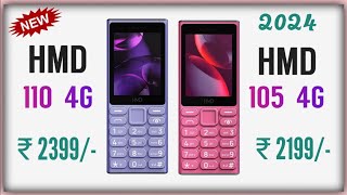 HMD 110 4G vs HMD 105 4G  4G Feature Phone 2024 [upl. by Lallage600]