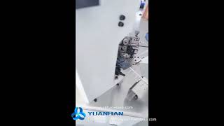 Cable cutting stripping and MC4 terminal crimping machine YHS01  Yuanhan [upl. by Aubrey]