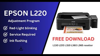 Epson L220 Resetter Printer  How to Reset Epson L220  How to reset Epson L360 Printer [upl. by Magdalena868]