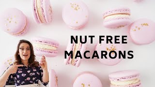 How To Make Easy Nut Free French Macarons [upl. by Ja990]