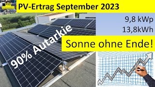 PVErtrag im September 2023 – einfach unglaublich [upl. by Ileek]